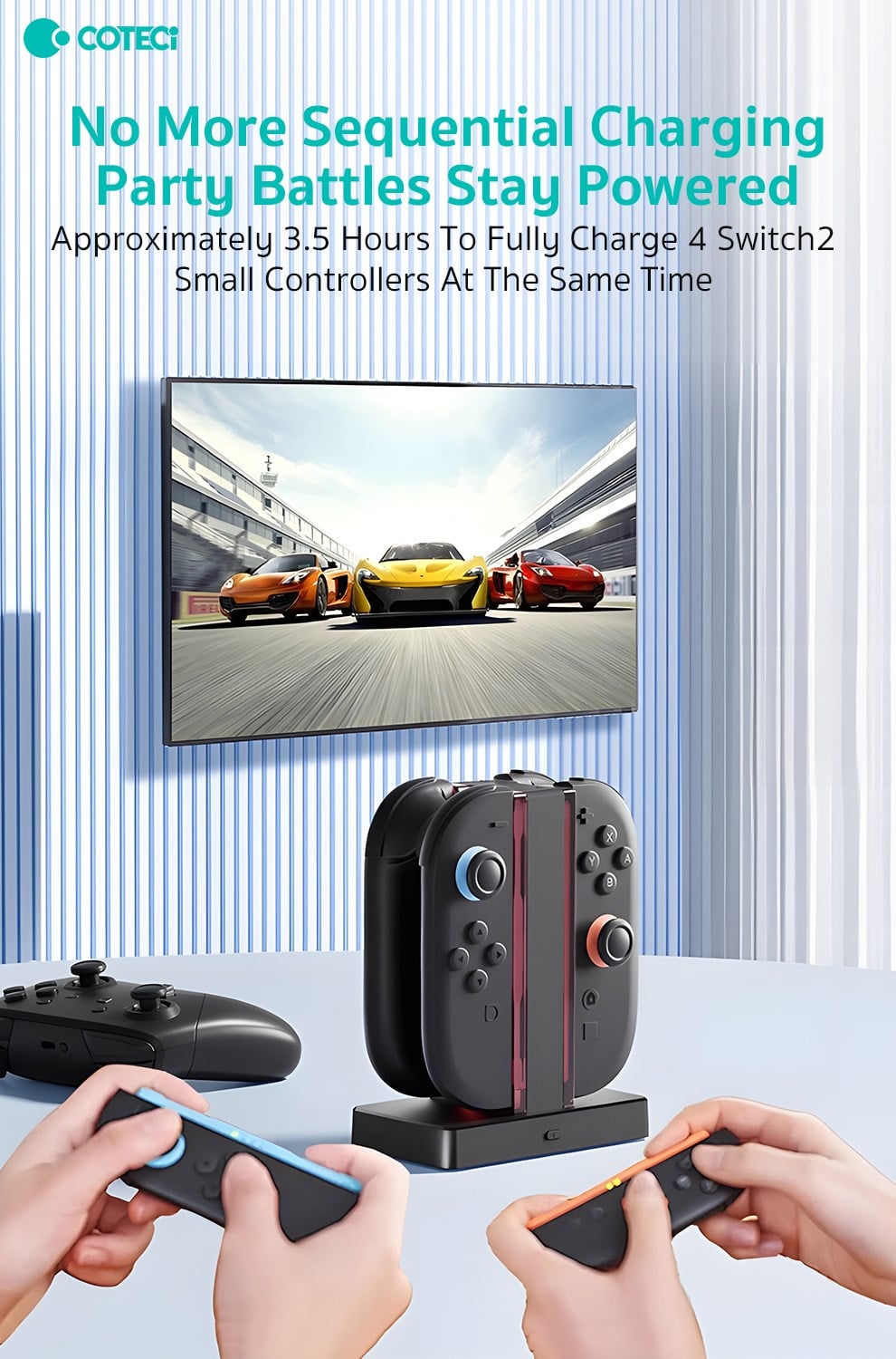 COTECi COTECi Nintendo Switch 2 Joy-Con Şarj Ünitesi ve Standı