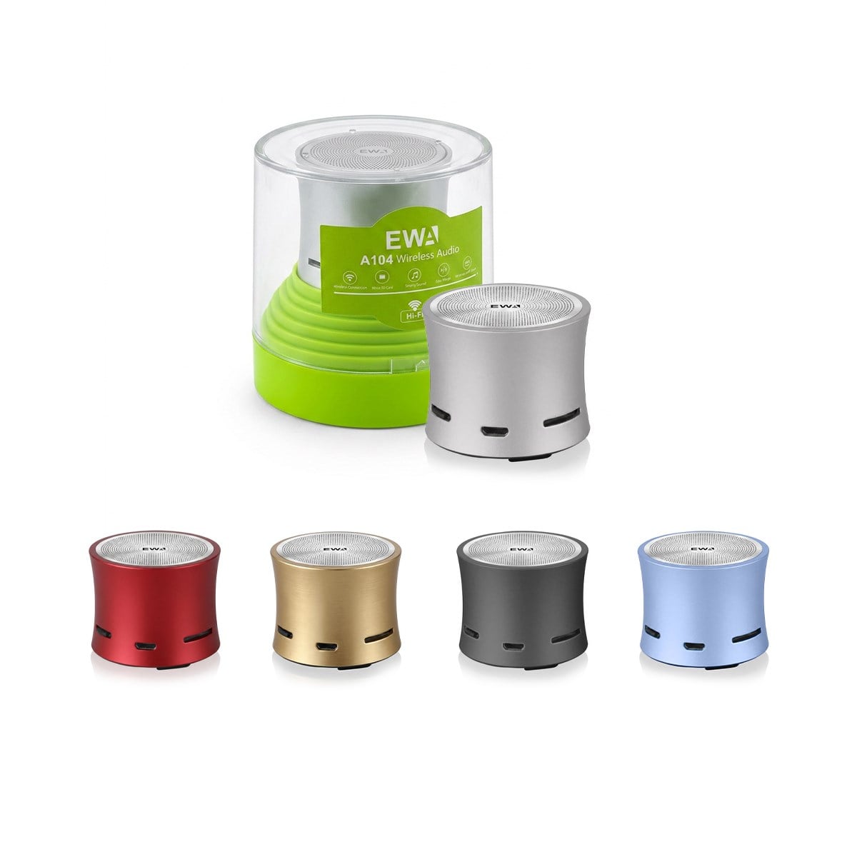 EWA EWA A104 Wireless Speaker Bluetooth 5.3 Metal Gövde Taşınabilir Hoparlör