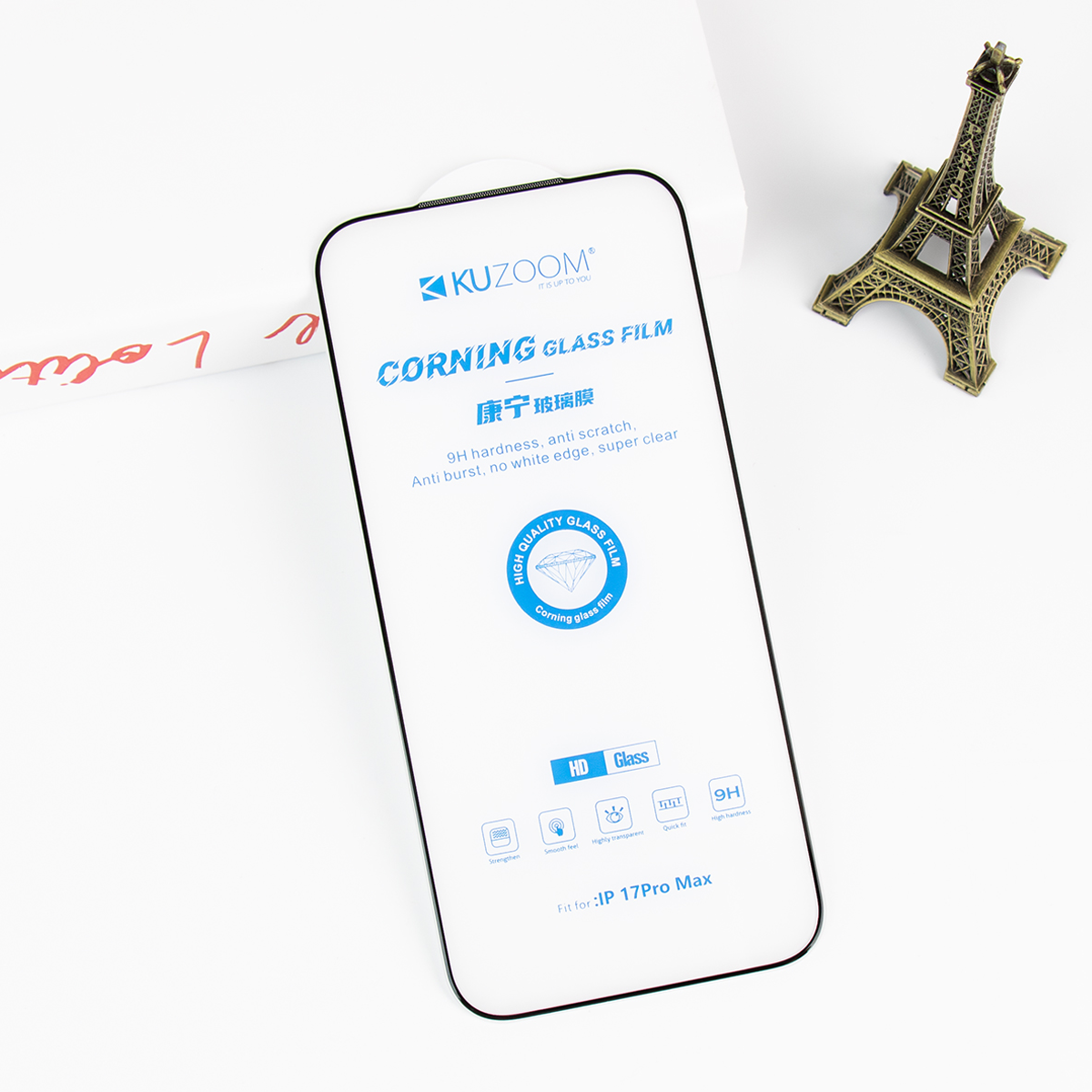 KUZOOM HD Corning iPhone 17 Pro Cam Ekran Koruyucu