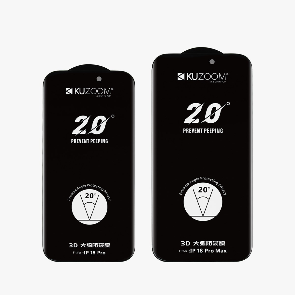 KUZOOM İphone 18 Pro Max Anti-Peep Privacy Hayalet Ekran Parmak İzine Dayanıklı Cam Ekran Koruyucu