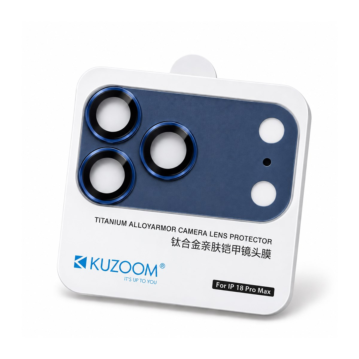 KUZOOM iPhone 18 Pro Max Uyumlu Titanium Alloy Armor Camera Lens Koruyucu