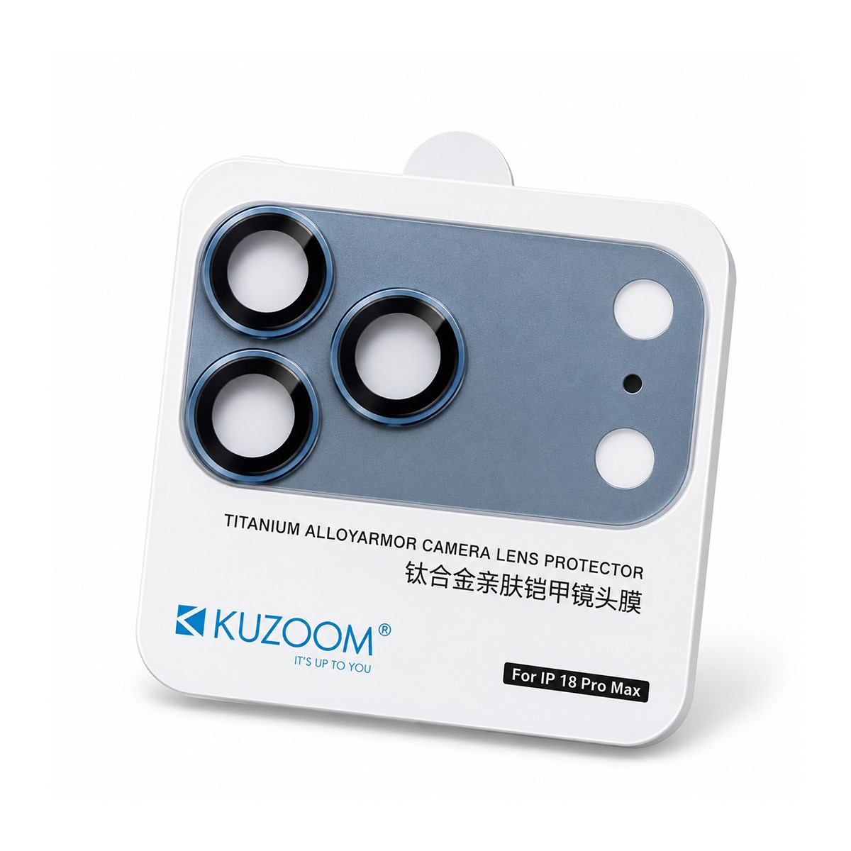 KUZOOM iPhone 18 Pro Max Uyumlu Titanium Alloy Armor Camera Lens Koruyucu