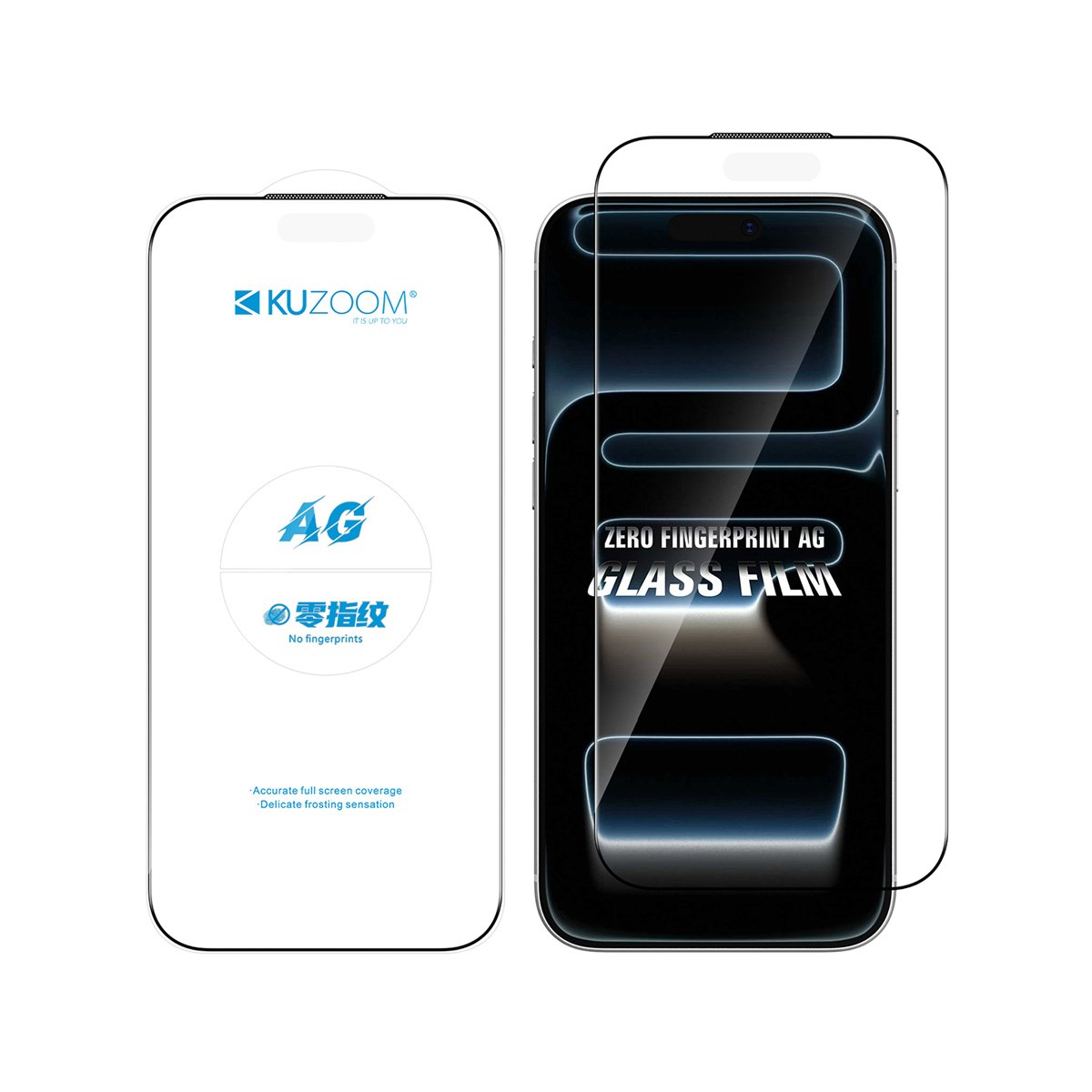 KUZOOM iPhone 18 Pro Max Uyumlu Ultra Hd Skin-Touch Parmak İzi Bırakmayan Cam Ekran Koruyucu