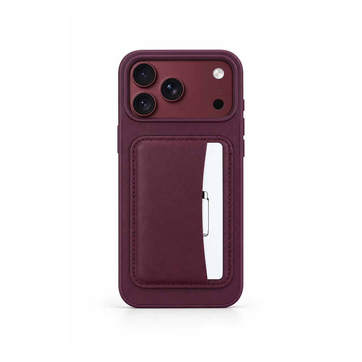 KUZOOM iPhone 18 Pro Uyumlu Kendiliğinden Kartlıklı Cardx Telefon Kılıfı