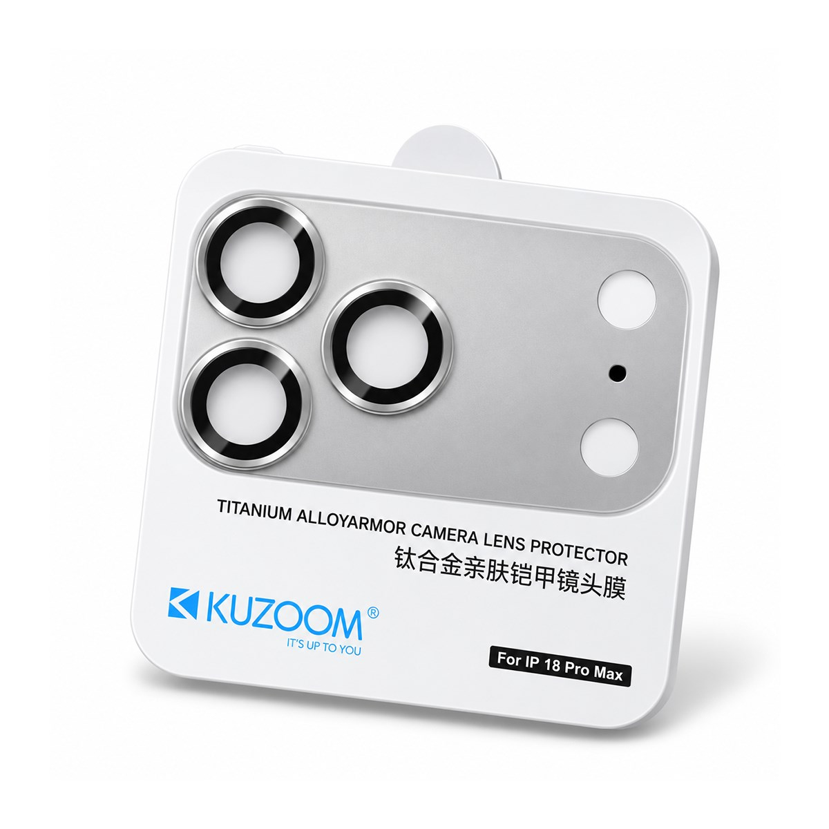 KUZOOM iPhone 18 Pro Uyumlu Titanium Alloy Armor Camera Lens Koruyucu
