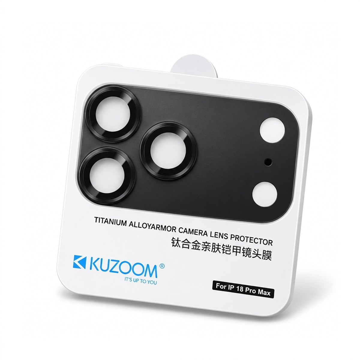 KUZOOM iPhone 18 Pro Uyumlu Titanium Alloy Armor Camera Lens Koruyucu