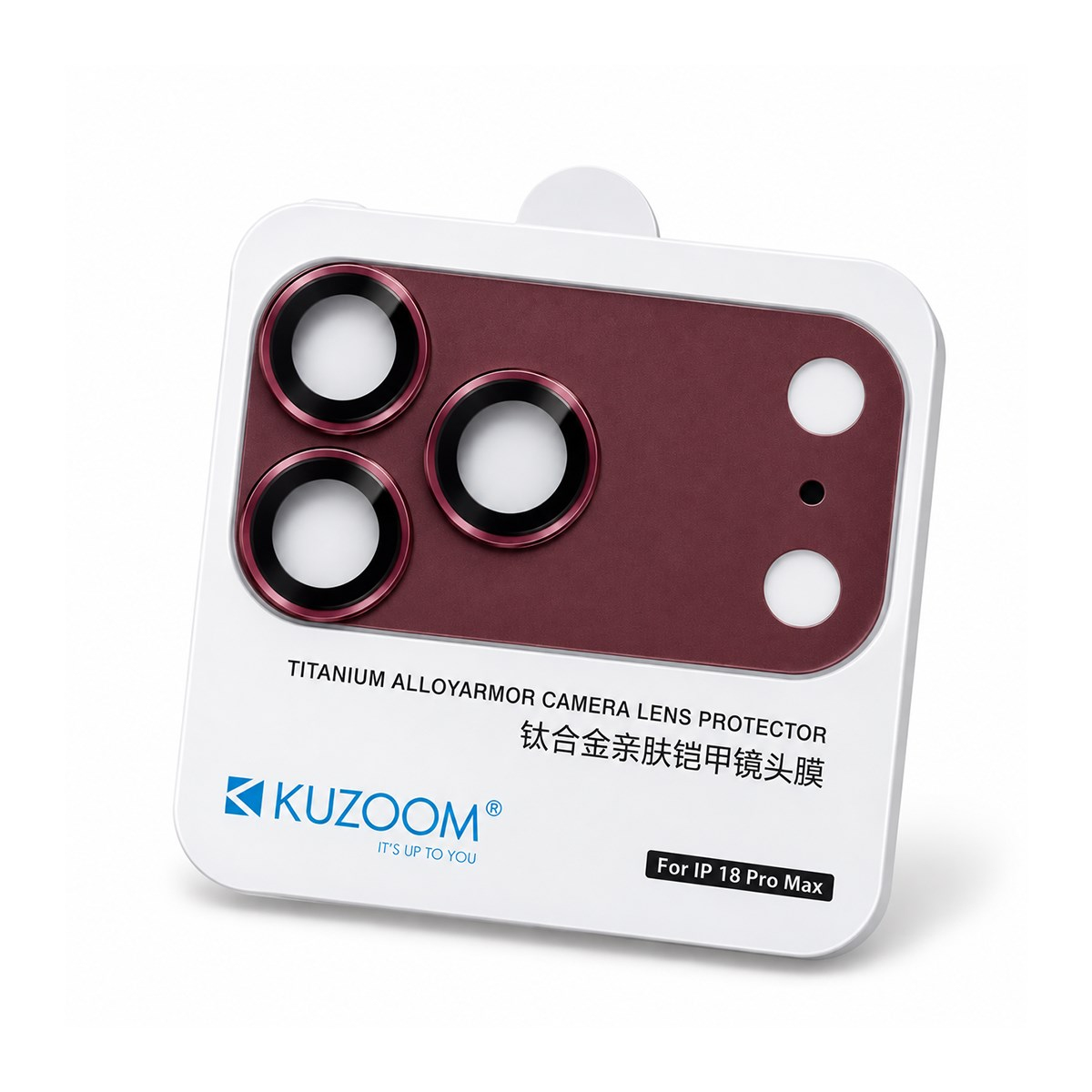 KUZOOM iPhone 18 Pro Uyumlu Titanium Alloy Armor Camera Lens Koruyucu