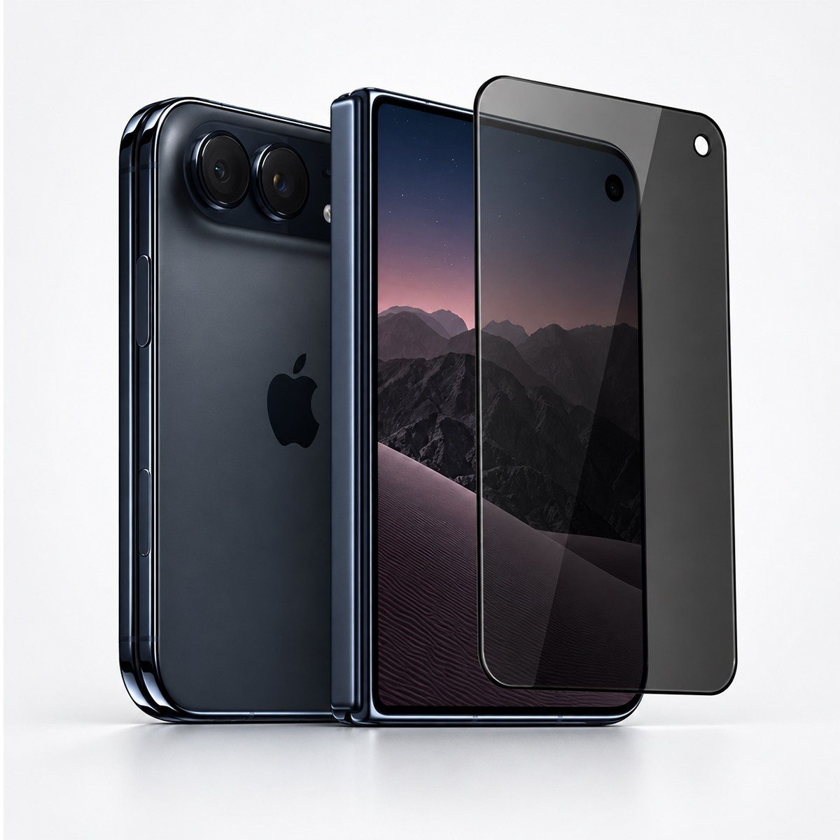 KUZOOM Kuzoom iPhone Duo Uyumlu 26° Anti-Peep Hayalet Temperli Cam Ekran Koruyucu 10'lu Paket