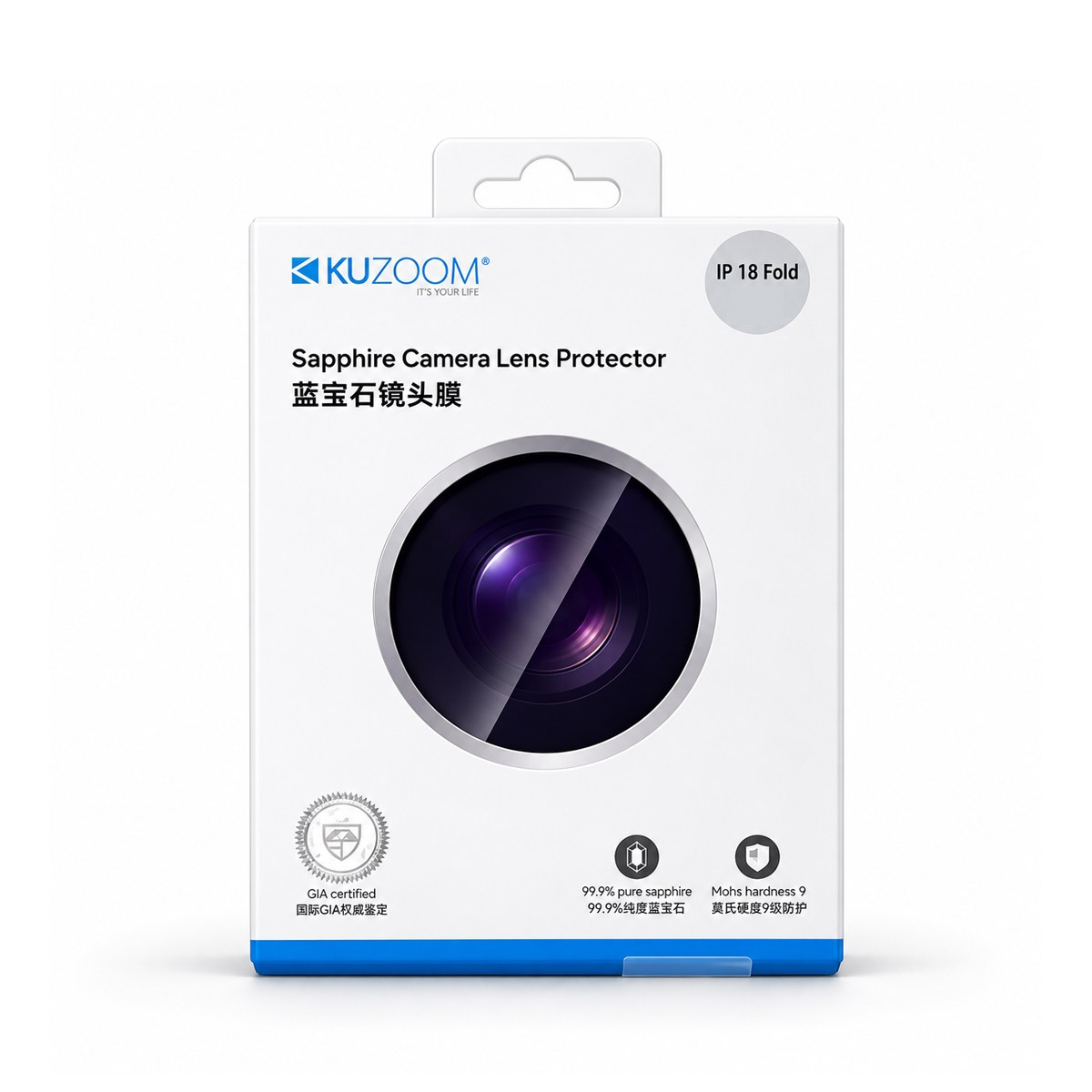 KUZOOM Kuzoom SAPPHIRE CAMERA lens glass FILM iPhone DUO Blue
