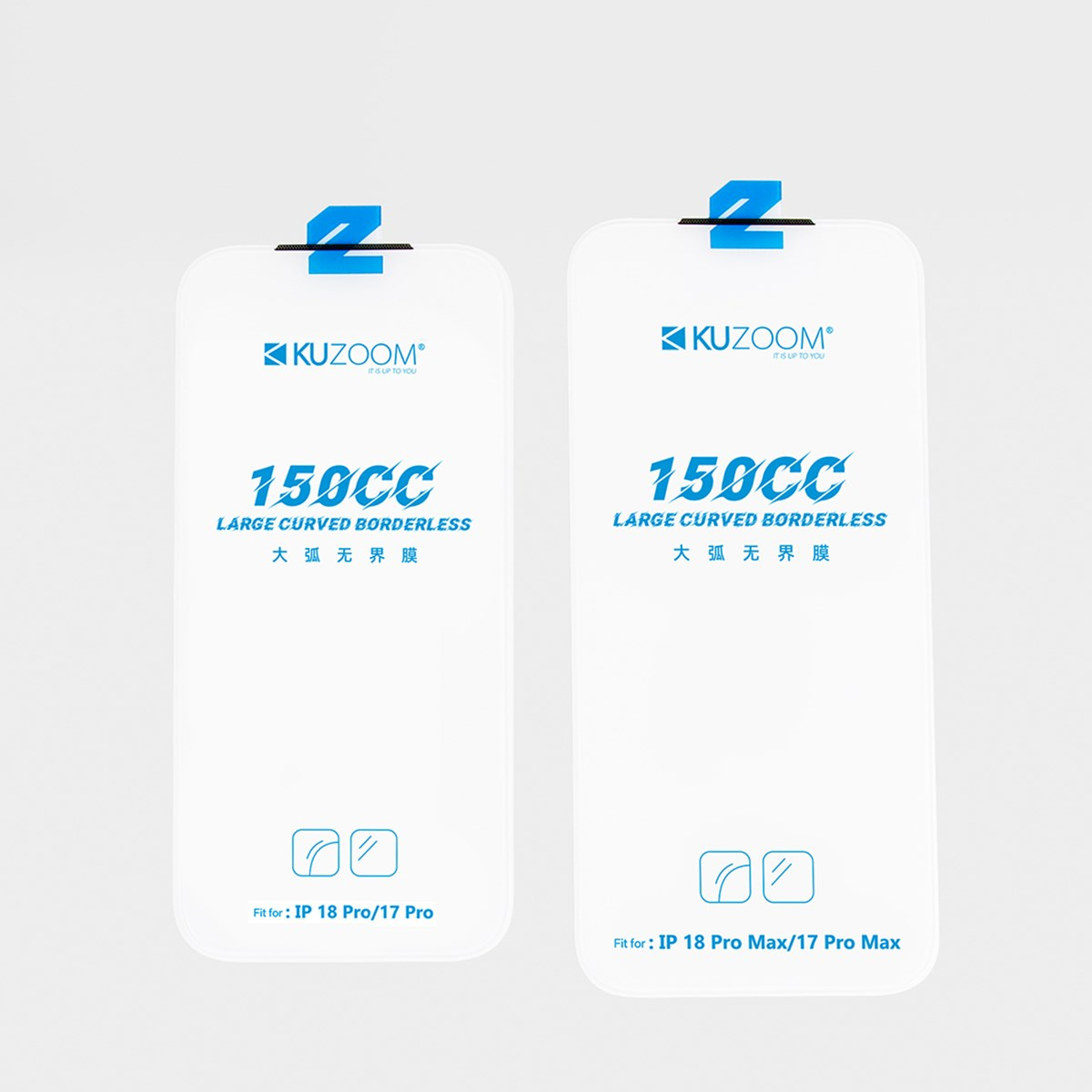 KUZOOM No Black Border iPhone 16 Pro Max Uyumlu Kenarları Full Çıtasız Temperli Cam Ekran Koruyucu