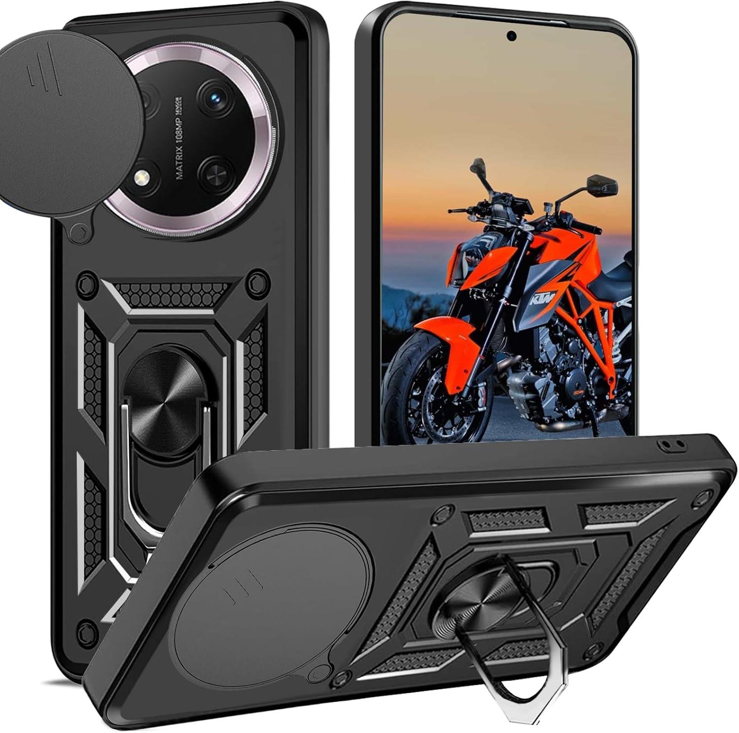 MOPAL Honor Magic 7 Lite Stand Özellikli Sürgülü Darbelere Dayanıklı Slide Silikon Kılıf