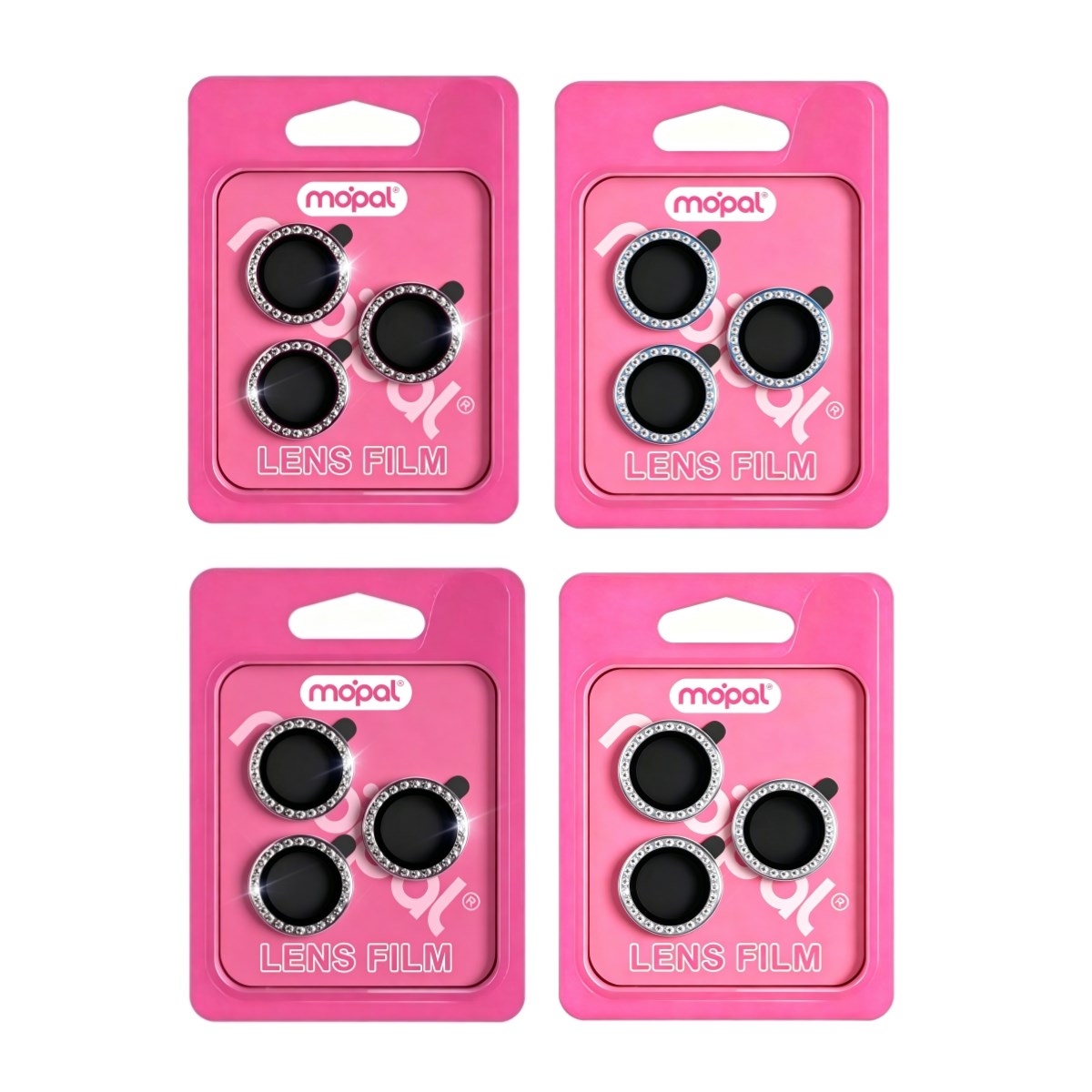 MOPAL IP 18 PRO/18 PRO MAX Uyumlu Diamond Lens Telefon Lens Koruyucu