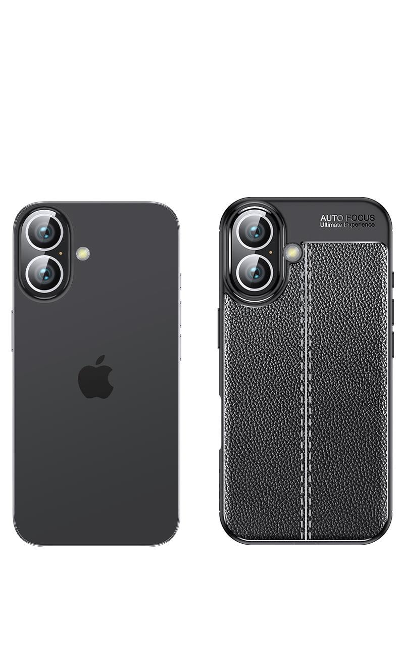 MOPAL iPhone 11 Deri Hissiyatlı Dikiş Detaylı Firo Silikon Kılıf