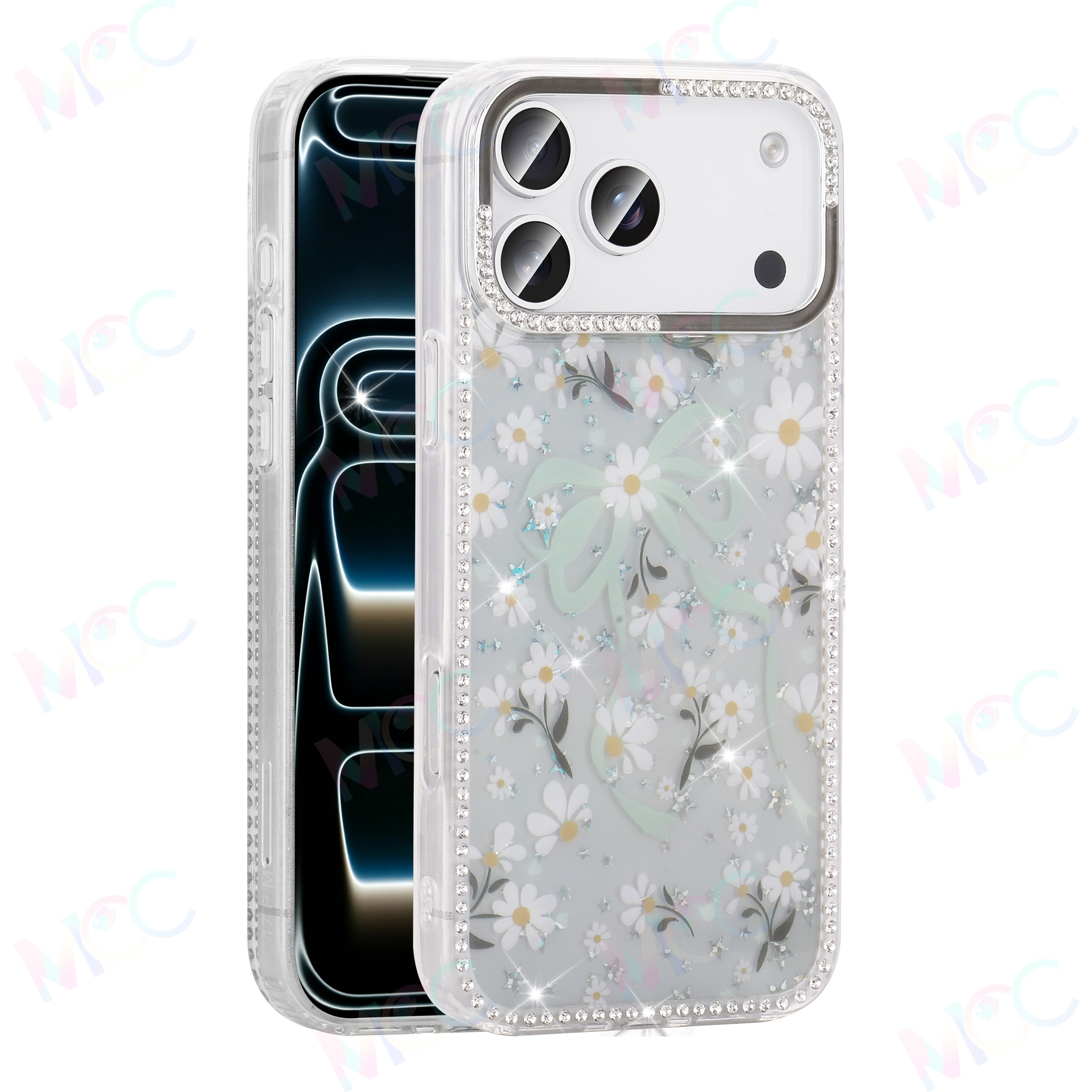 MOPAL iPhone 11 Uyumlu Taş İşlemeli Desenli Ece Silikon Kılıf