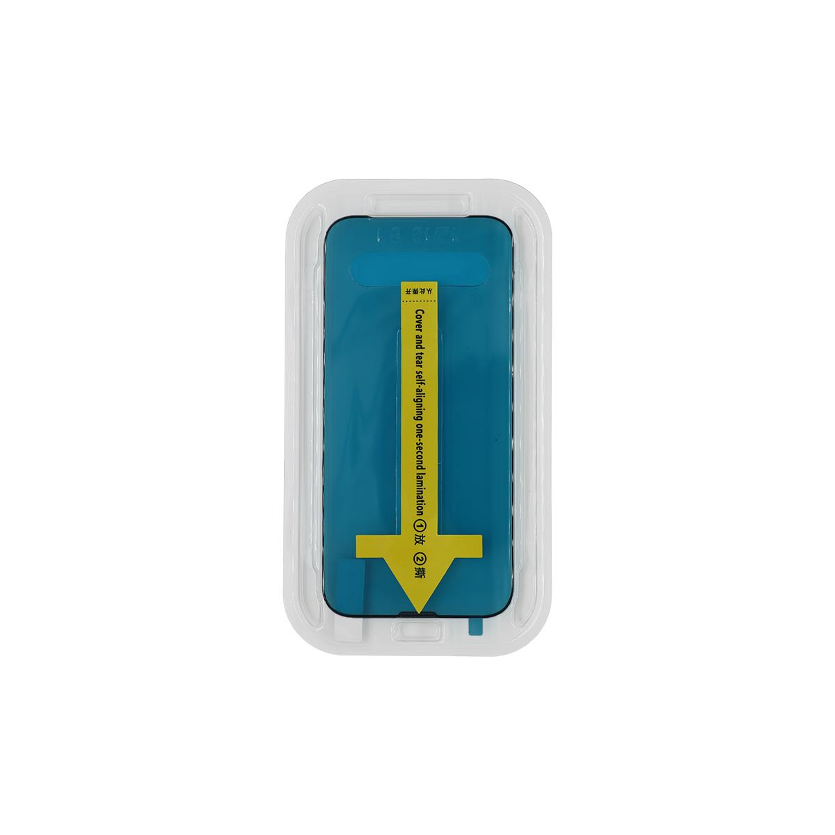 MOPAL iPhone 14 Plus Uyumlu Anti Statik Full Coverage Hd Automatic Aparatlı Cam Ekran Koruyucu