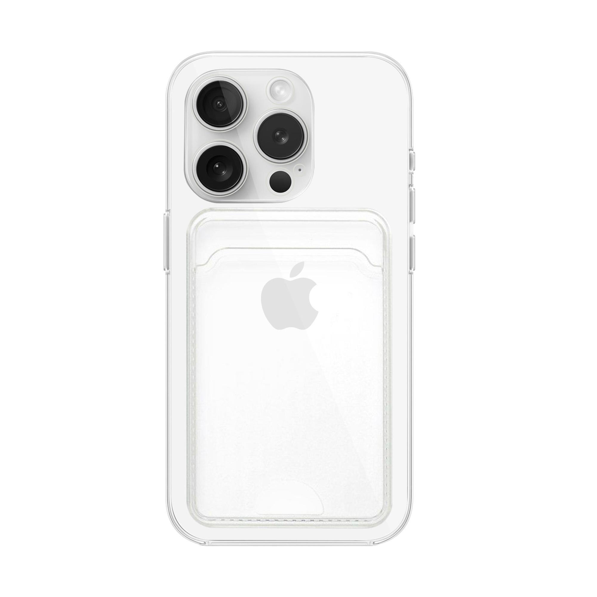 MOPAL iPhone 14 Pro Kartlık Detaylı Şeffaf Yuki Silikon Kılıf