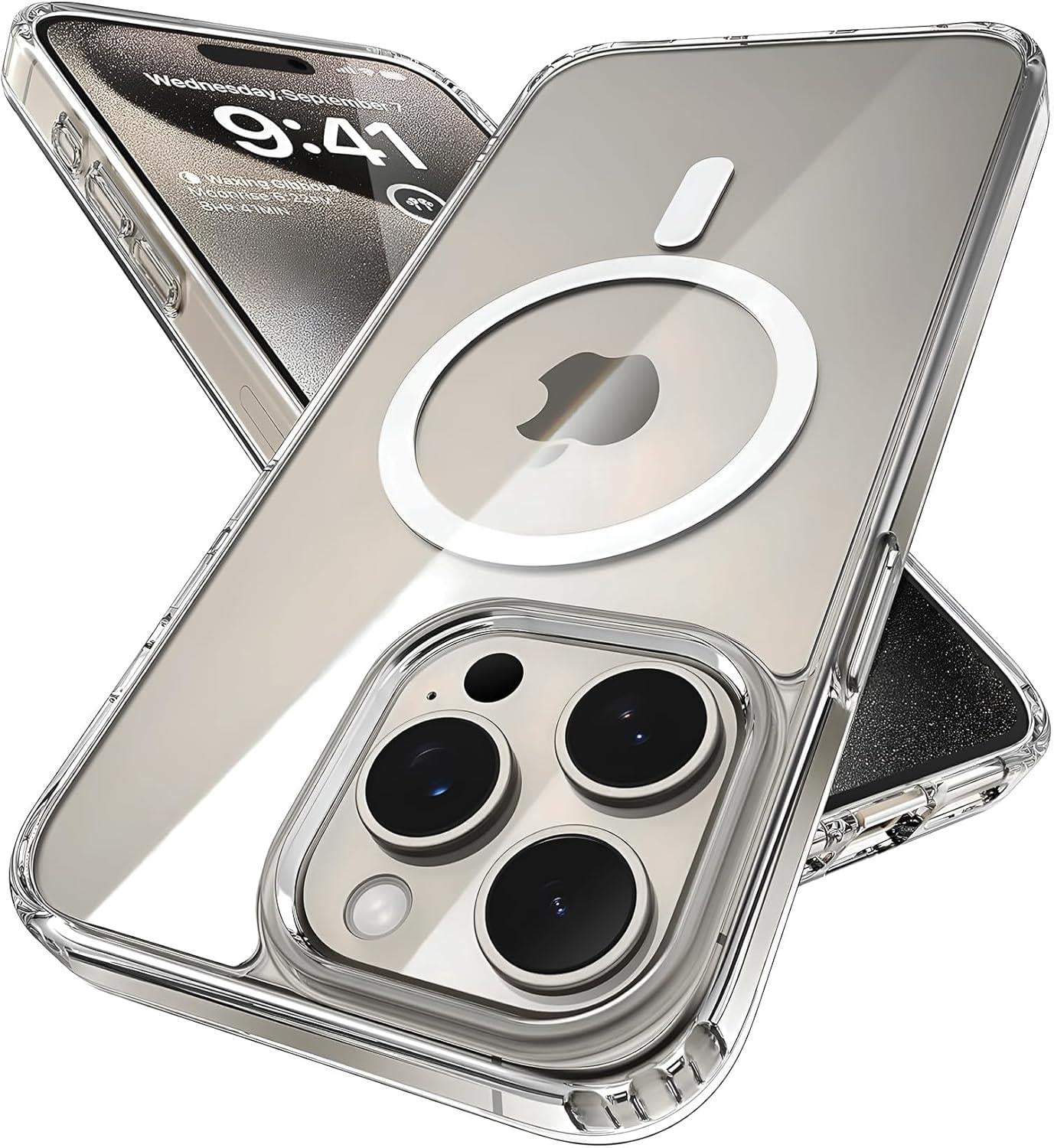 MOPAL iPhone 14 Pro Max MagSafe Özellikli Şeffaf IQ Silikon Kılıf