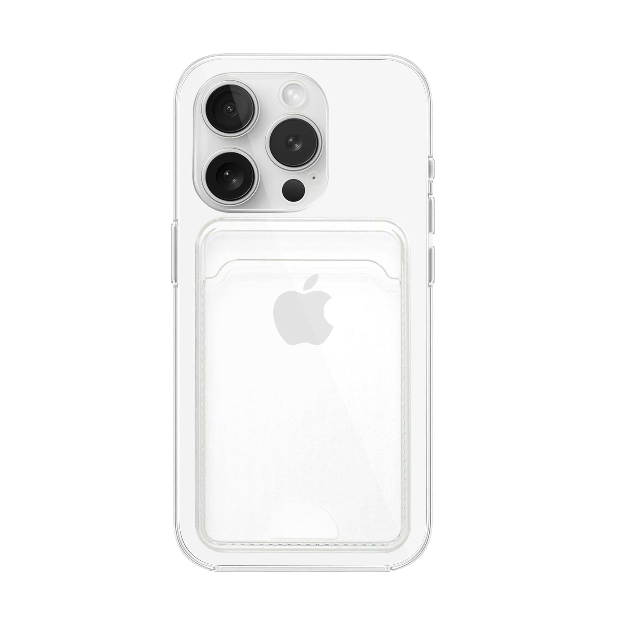MOPAL iPhone 15 Pro Kartlık Detaylı Şeffaf Yuki Silikon Kılıf