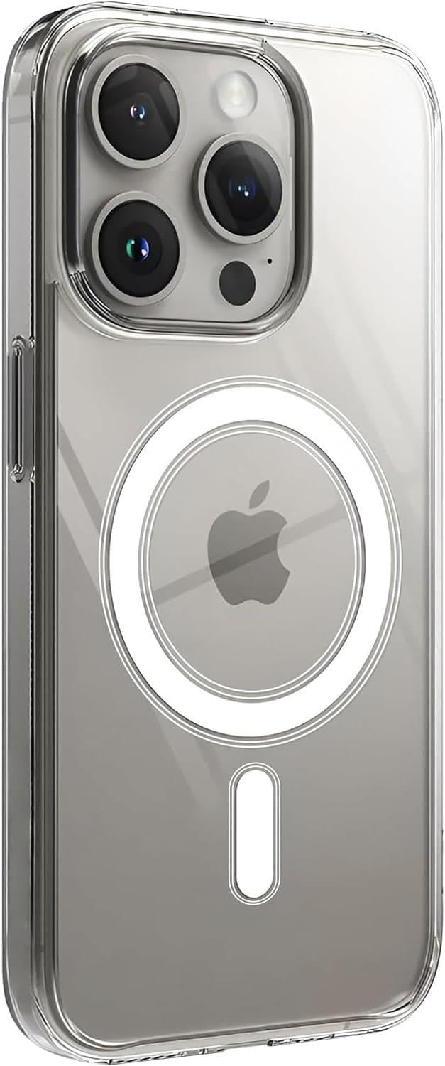 MOPAL iPhone 15 Pro Max MagSafe Özellikli Şeffaf IQ Silikon Kılıf