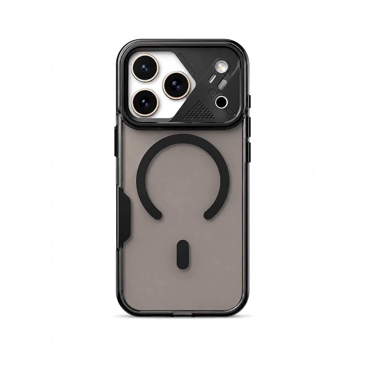 MOPAL iPhone 15 Pro Max Uyumlu MagSafe Özellikli Sert Kutulu Rec Telefon Kılıfı