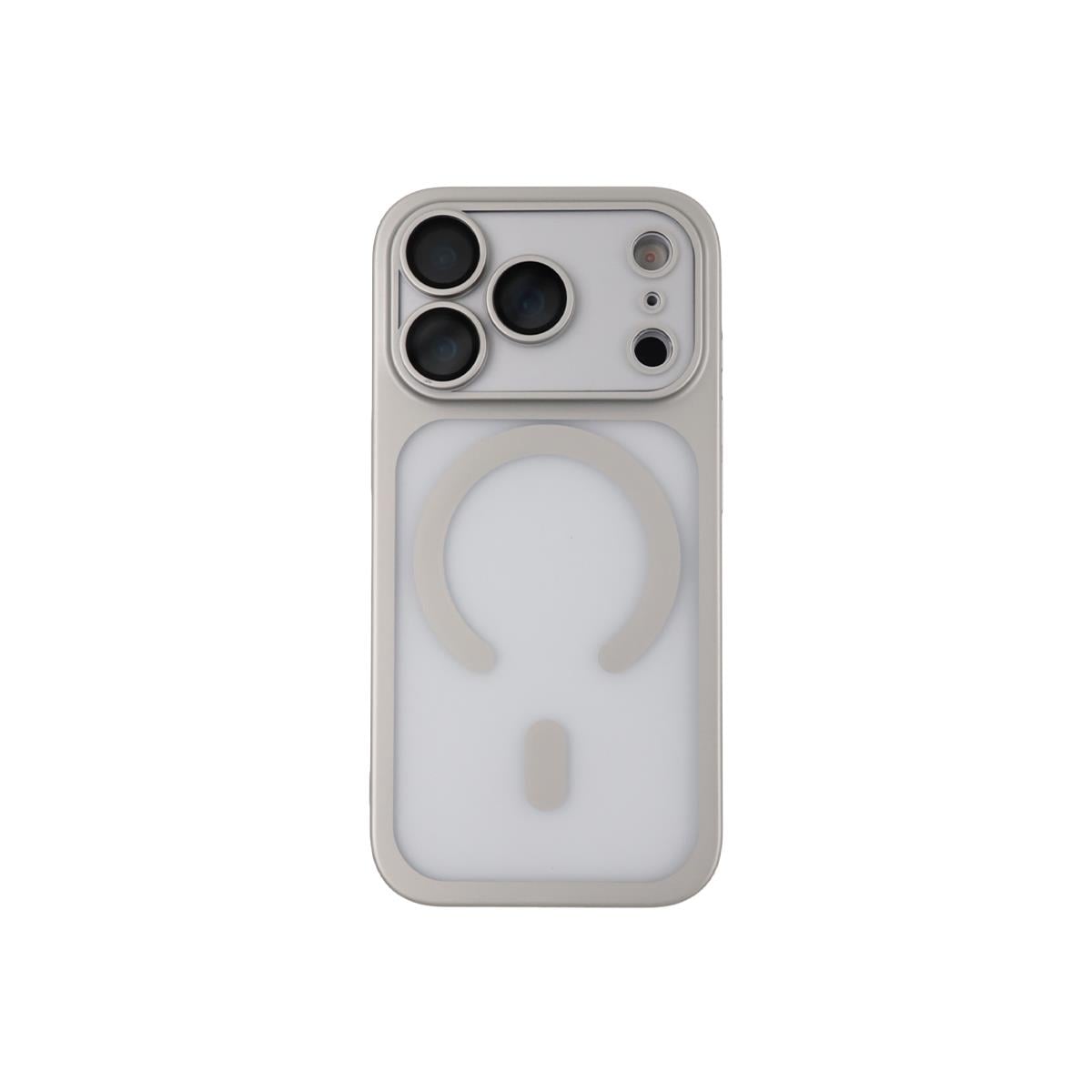 MOPAL iPhone 15 Pro Max Uyumlu MagSafe Özellikli Kamera Lens Korumalı Ident Silikon Kılıf