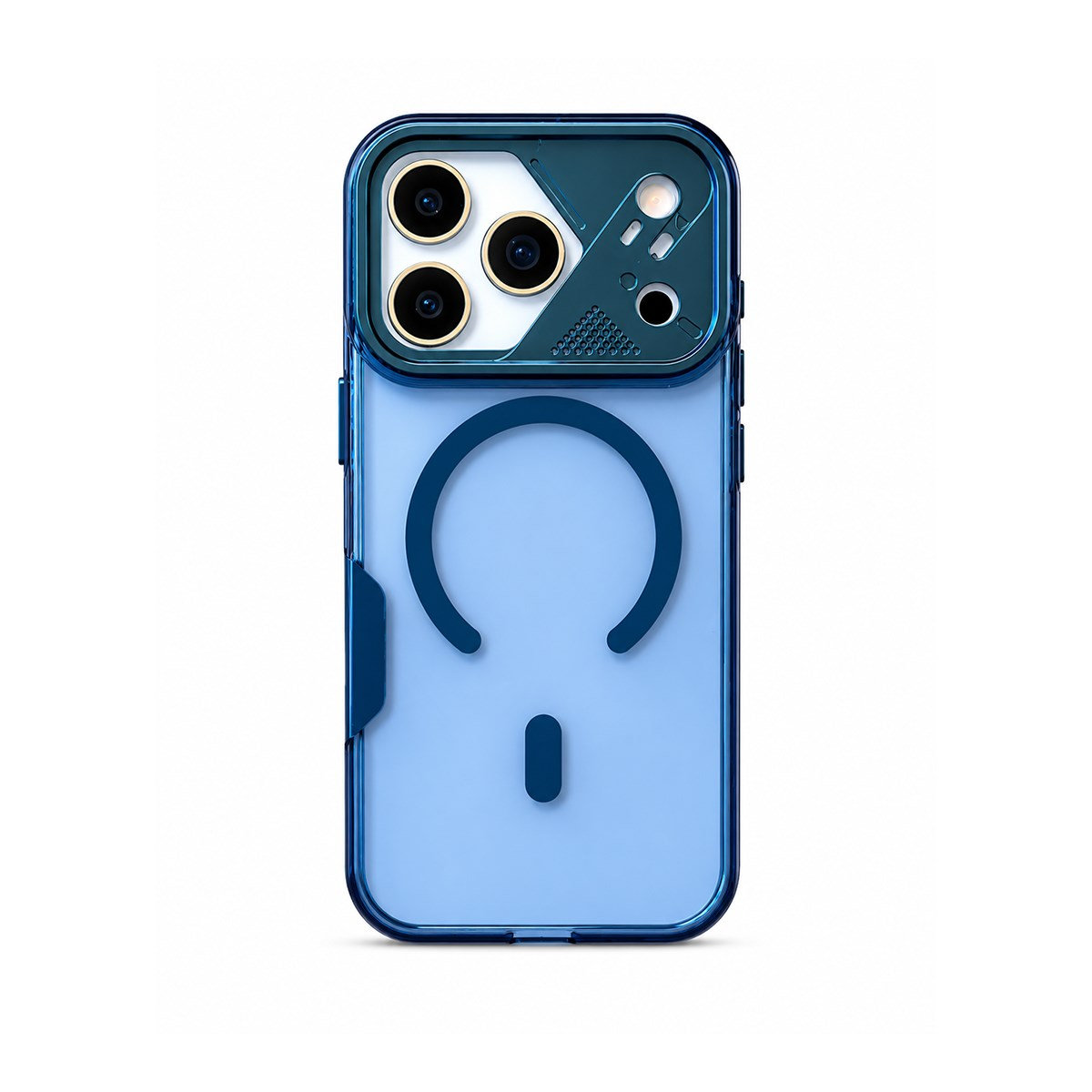MOPAL iPhone 15 Pro Max Uyumlu MagSafe Özellikli Sert Kutulu Rec Telefon Kılıfı