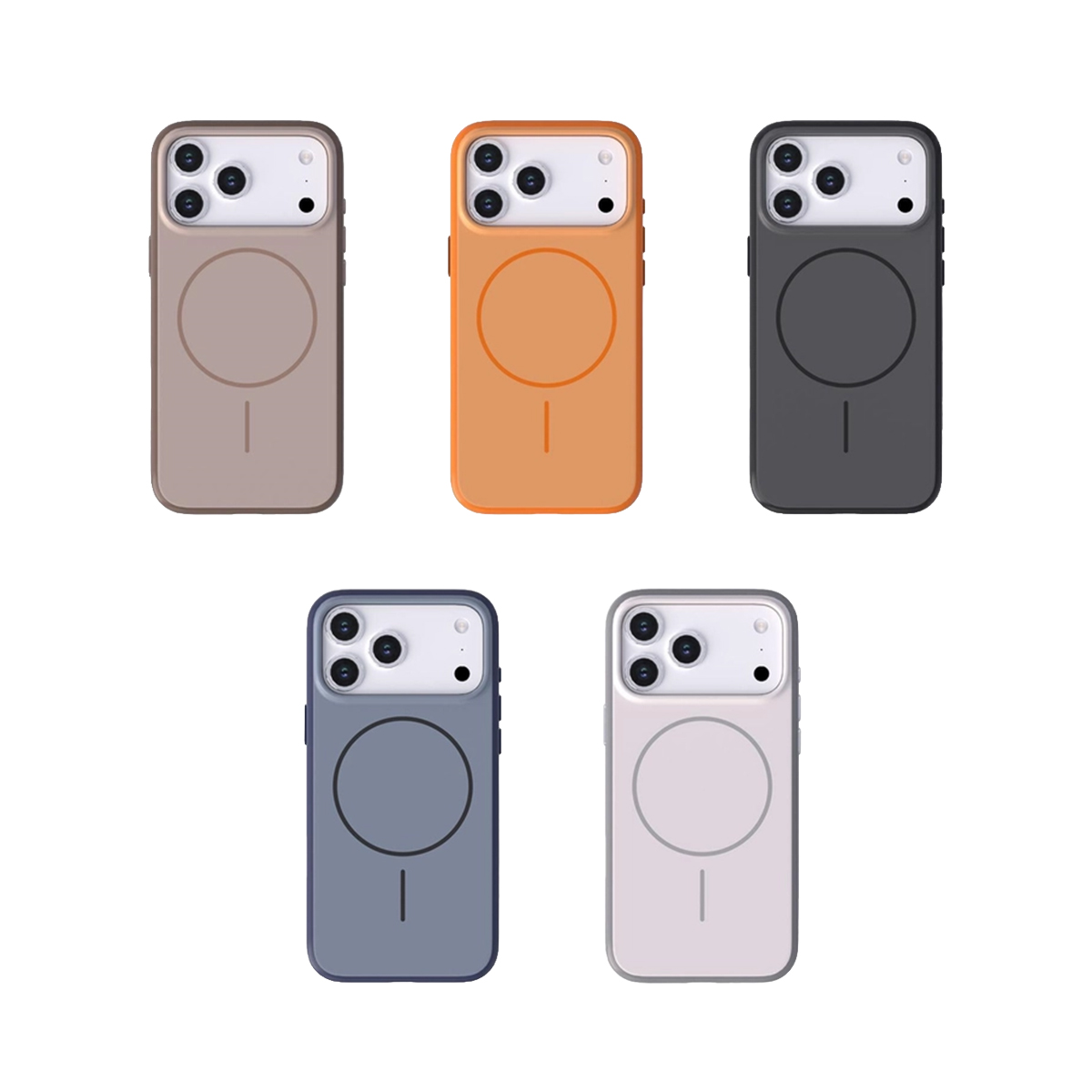 MOPAL iPhone 16 Uyumlu MagSafe Özellikli Kenarları Plastik Form Silikon Kılıf
