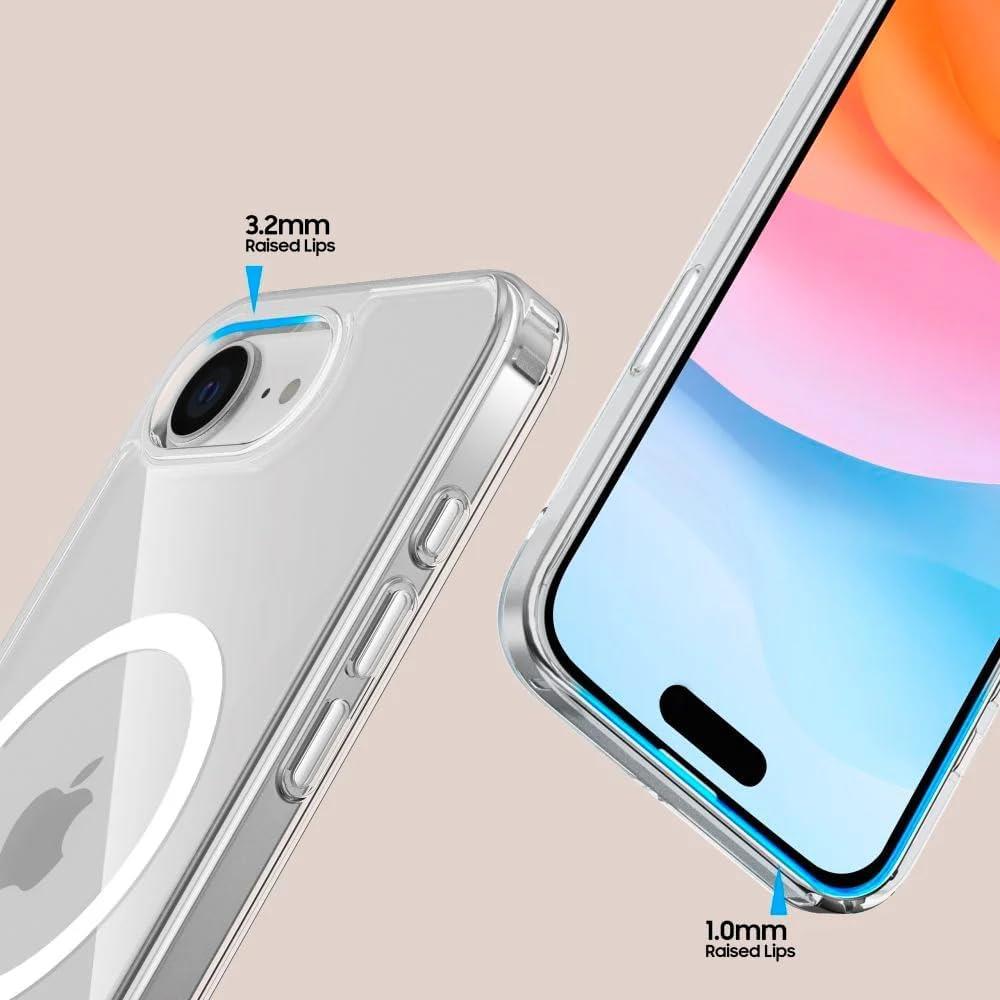MOPAL iPhone 16E MagSafe Özellikli Şeffaf IQ Silikon Kılıf