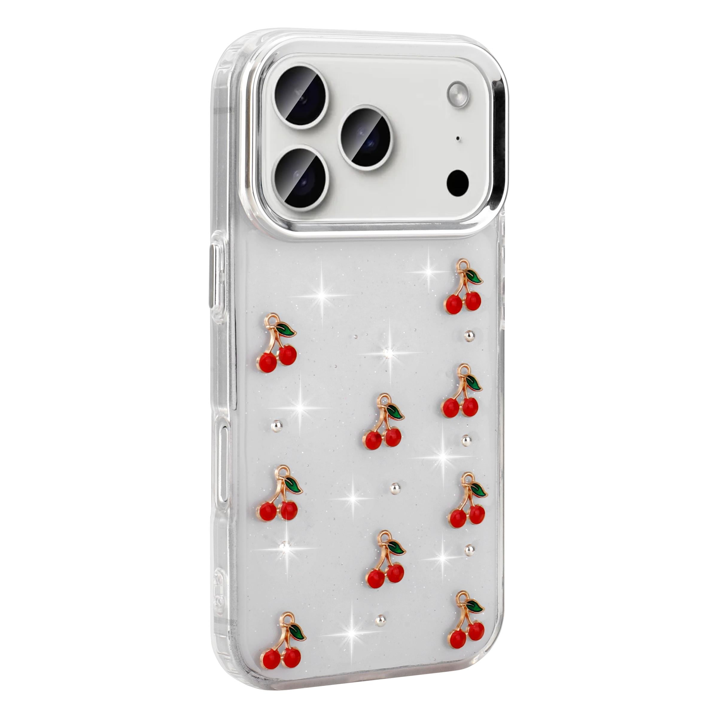MOPAL iPhone 17 Air Kabartma Desenli Fiyonk Silikon Kılıf