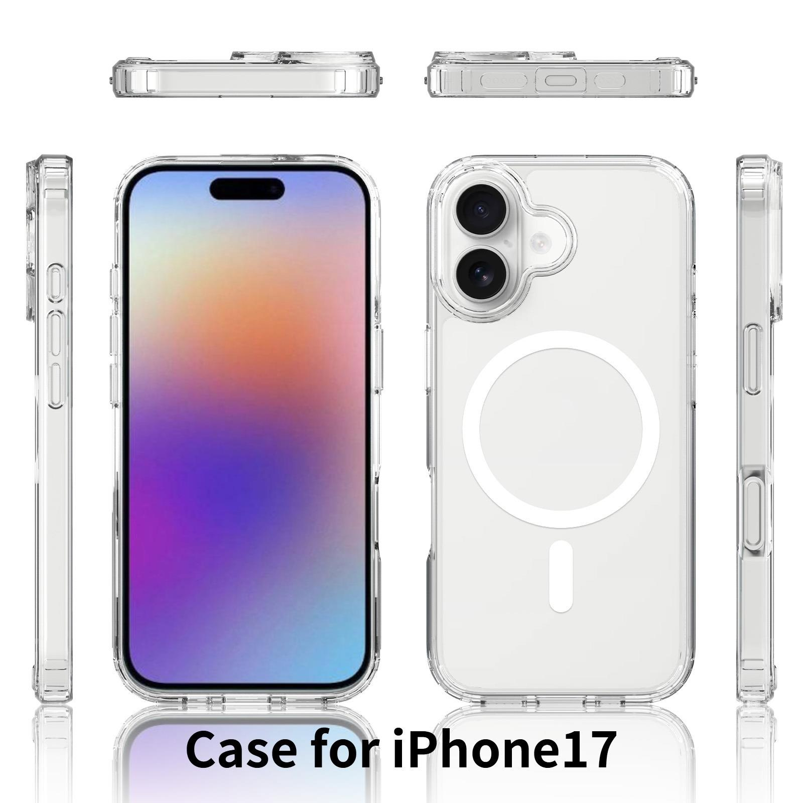 MOPAL iPhone 17 MagSafe Özellikli Şeffaf IQ Silikon Kılıf