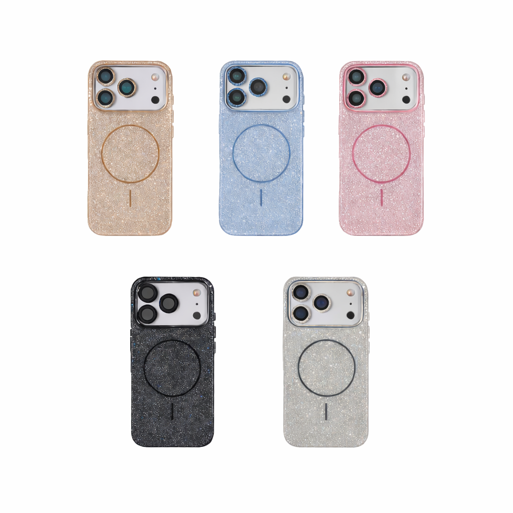 MOPAL iPhone 17 Pro MagSafe Uyumlu Lens Koruma Camı Hediyeli Simli Kutup Silikon Kılıf