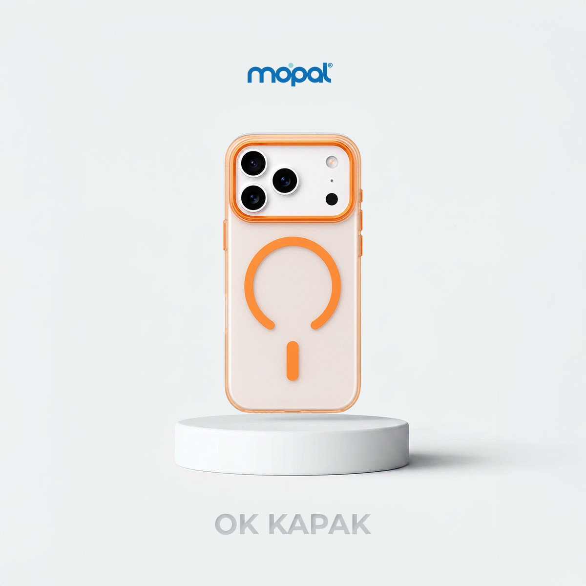 MOPAL iPhone 17 Pro Max Uyumlu MagSafe Özellikli Sert , Mat ve Kutulu OK Telefon Kılıfı
