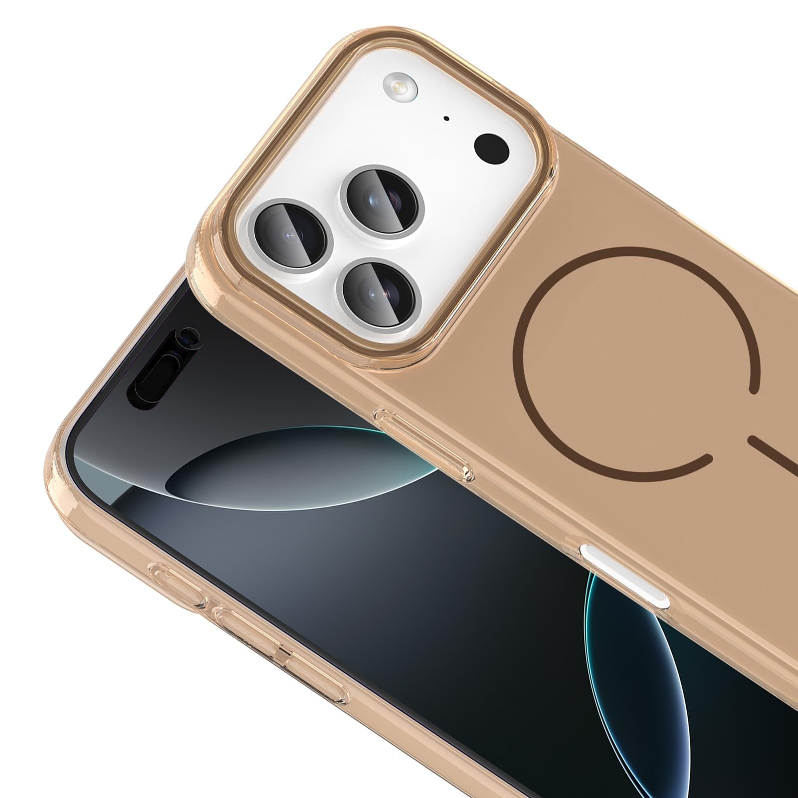 MOPAL iPhone 17 Pro Uyumlu MagSafe Özellikli Şeffaf Excel Silikon Kılıf