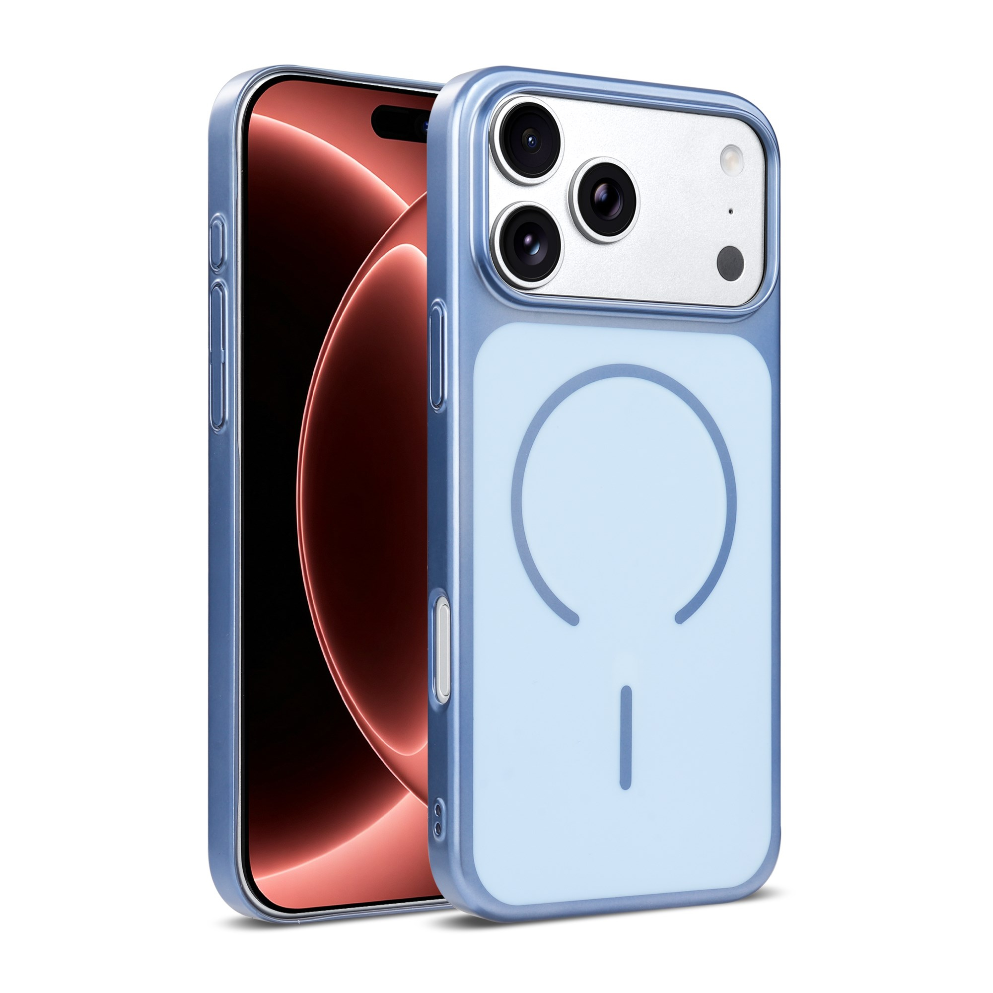 MOPAL iPhone 18 Pro Max / 17 Pro Max Uyumlu MagSafe Özellikli Sert Kutulu Tag Telefon Kılıfı