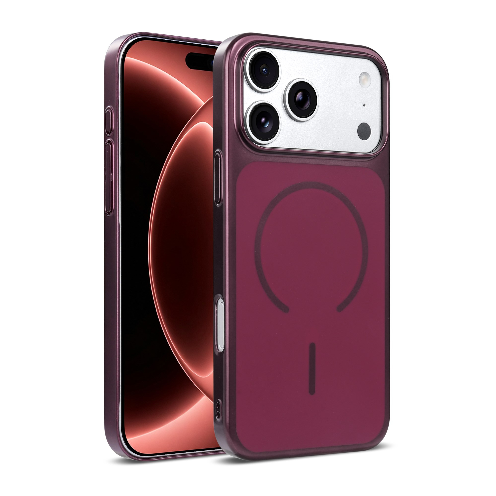 MOPAL iPhone 18 Pro Max / 17 Pro Max Uyumlu MagSafe Özellikli Sert Kutulu Tag Telefon Kılıfı