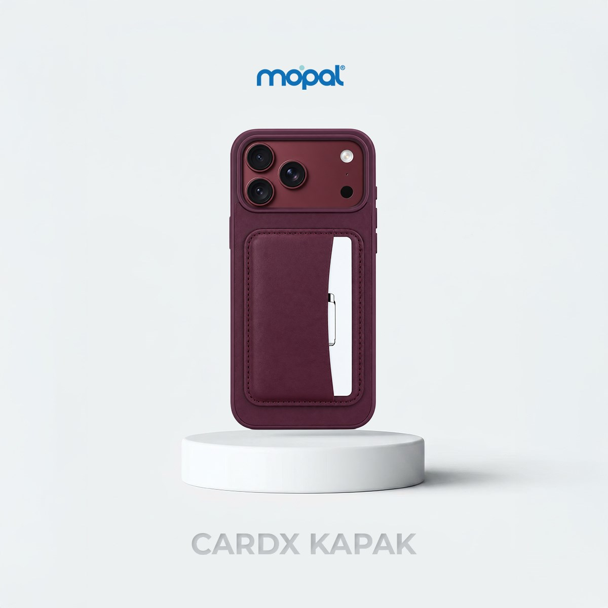 MOPAL iPhone 18 Pro Max Uyumlu Kendiliğinden Kartlıklı Cardx Telefon Kılıfı
