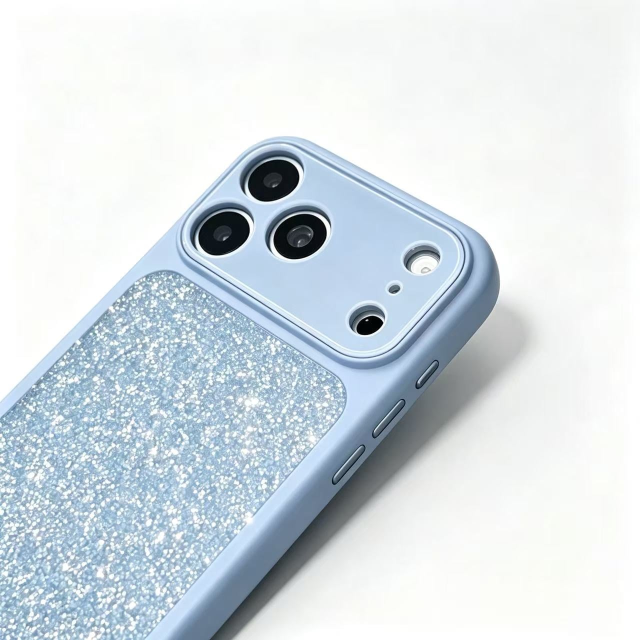 MOPAL iPhone 18 Pro Max Uyumlu Metal Tuşlu İçi Kadife Kutulu Taşlı Lara Silikon Telefon Kılıfı