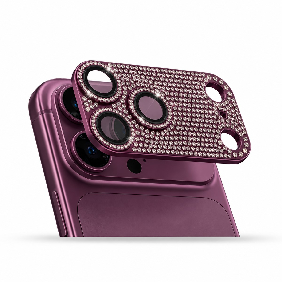 MOPAL iPhone 18 Pro Uyumlu Lens Art Diamond Kamera Koruma Lensi