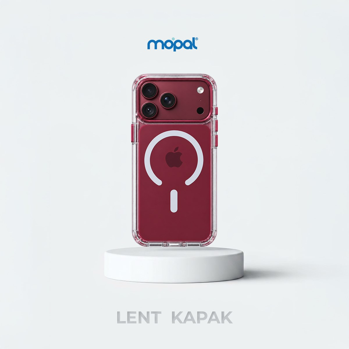 MOPAL iPhone 18 Pro Uyumlu MagSafe Özellikli Plastik Kutulu Lent Silikon Telefon Kılıfı