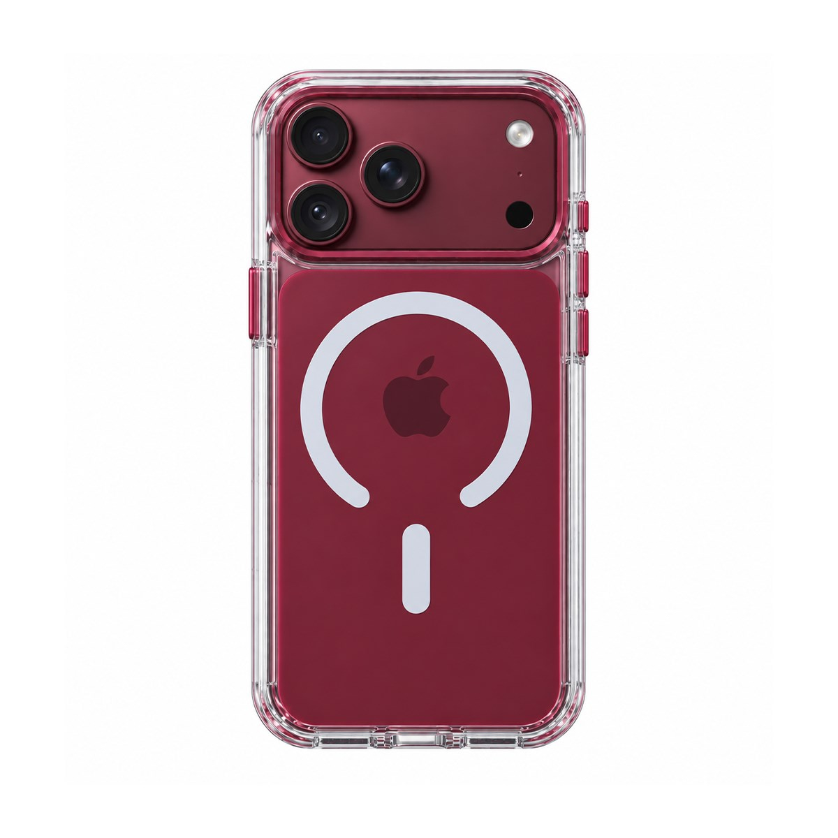 MOPAL iPhone 18 Pro Uyumlu MagSafe Özellikli Plastik Kutulu Lent Silikon Telefon Kılıfı