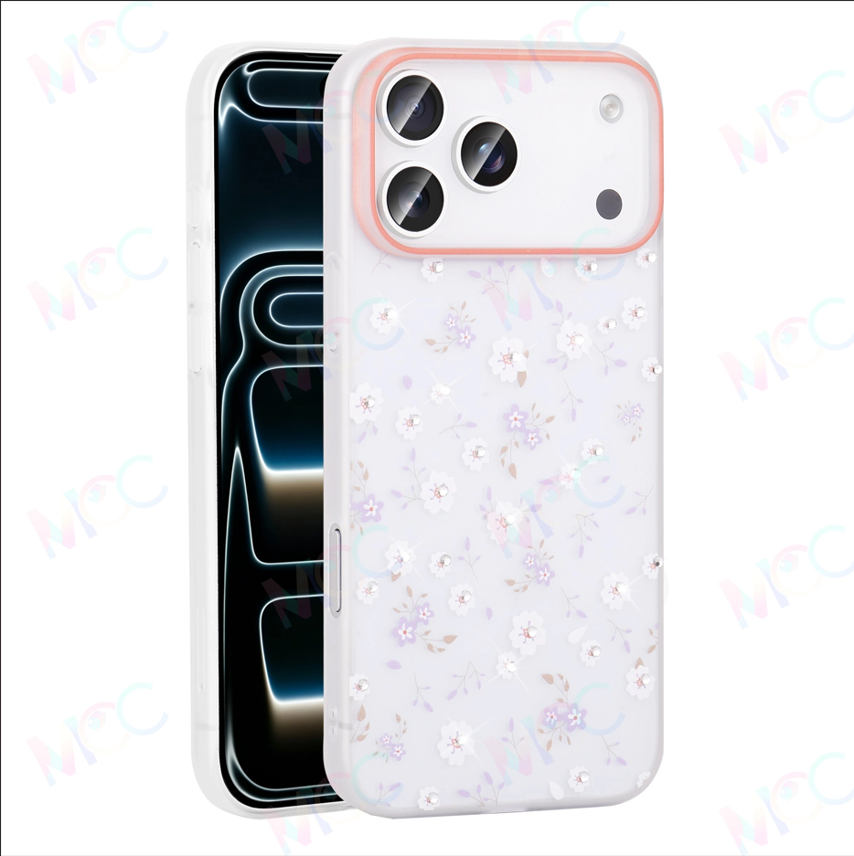 MOPAL Poco X7 Pro Uyumlu Taş İşlemeli Desenli Mat Yaz Silikon Telefon Kılıfı