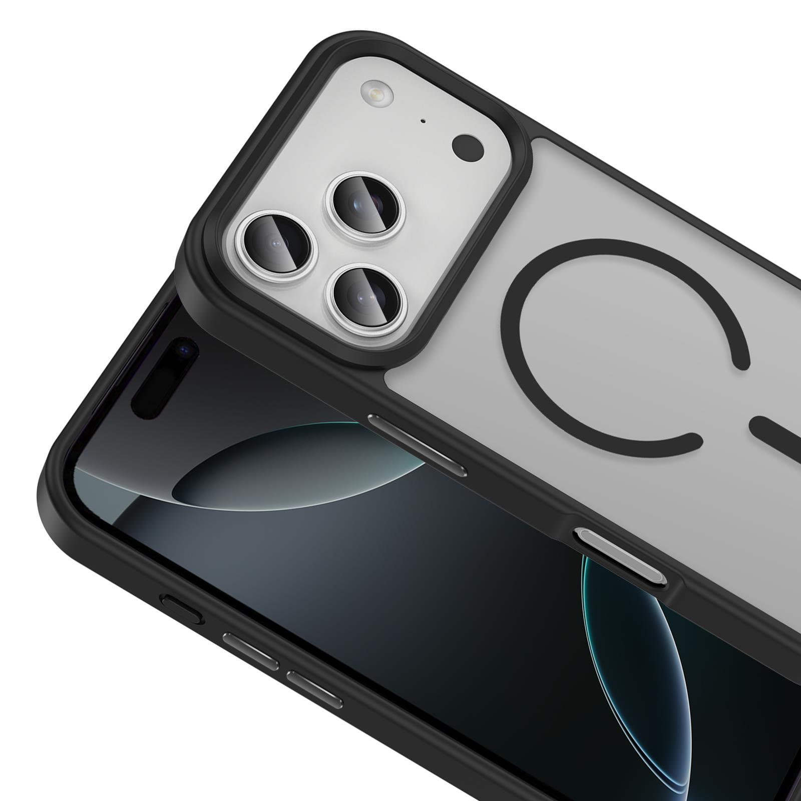 MOPAL Redmi 15 Uyumlu MagSafe Özellikli Kenarları Plastik Rot Silikon Kılıf