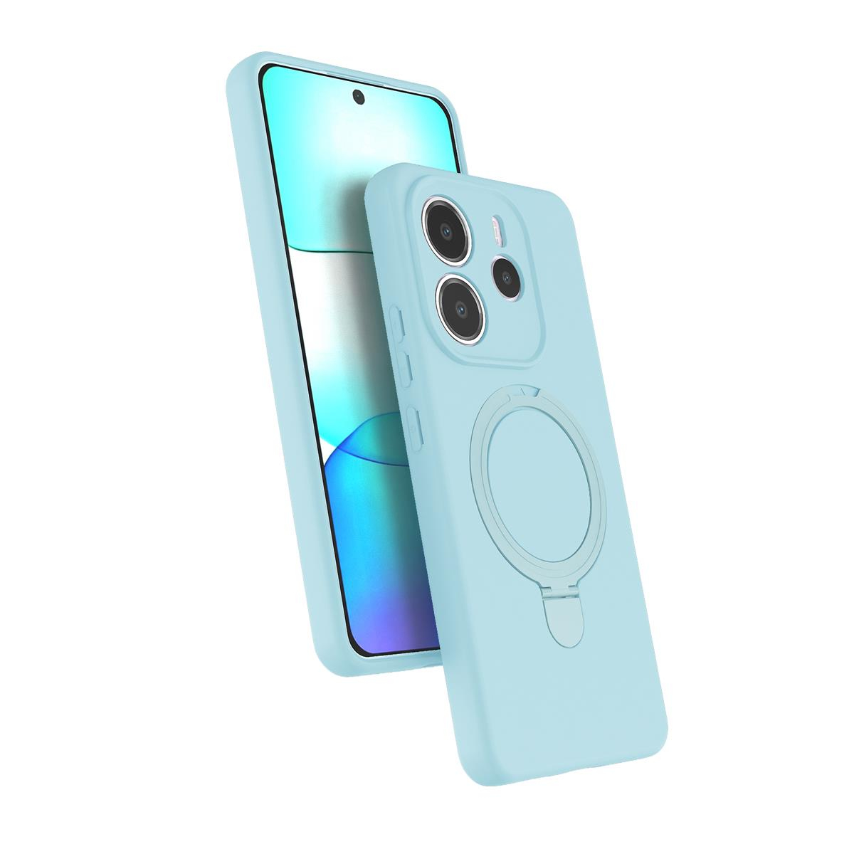 MOPAL Redmi Note 14 4G Uyumlu MagSafe ve Stand Özellikli Plastik Revo Telefon Kılıfı