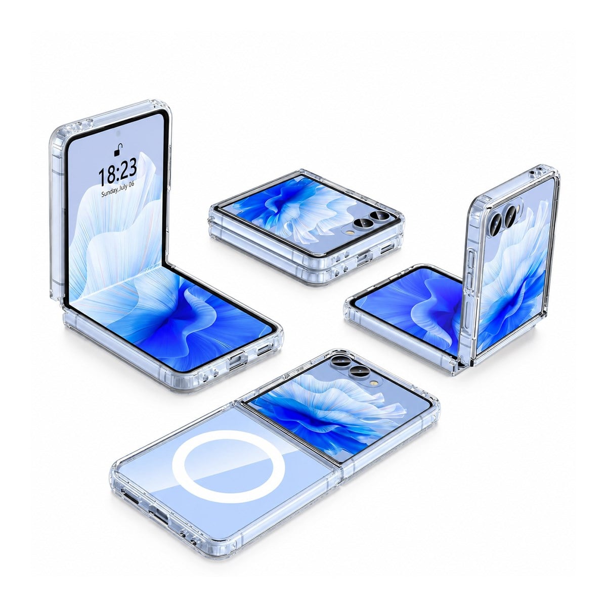 MOPAL Samsung Flip 8 Uyumlu MagSafe Özellikli Folding Kılıf