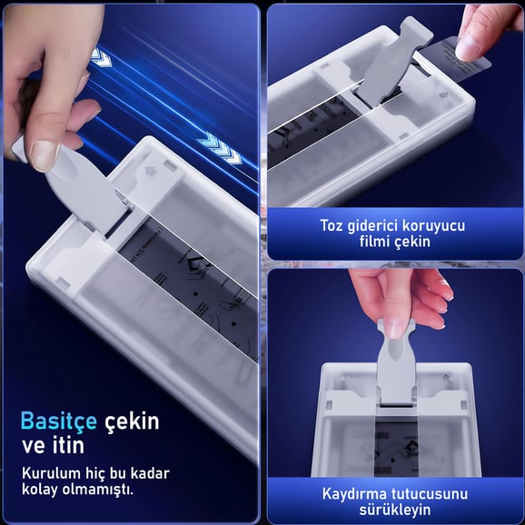 MOPAL Samsung S22 Plus Parmak İzi Bırakmayan Toz Tutmayan Magic Protector Cam Ekran Koruyucu