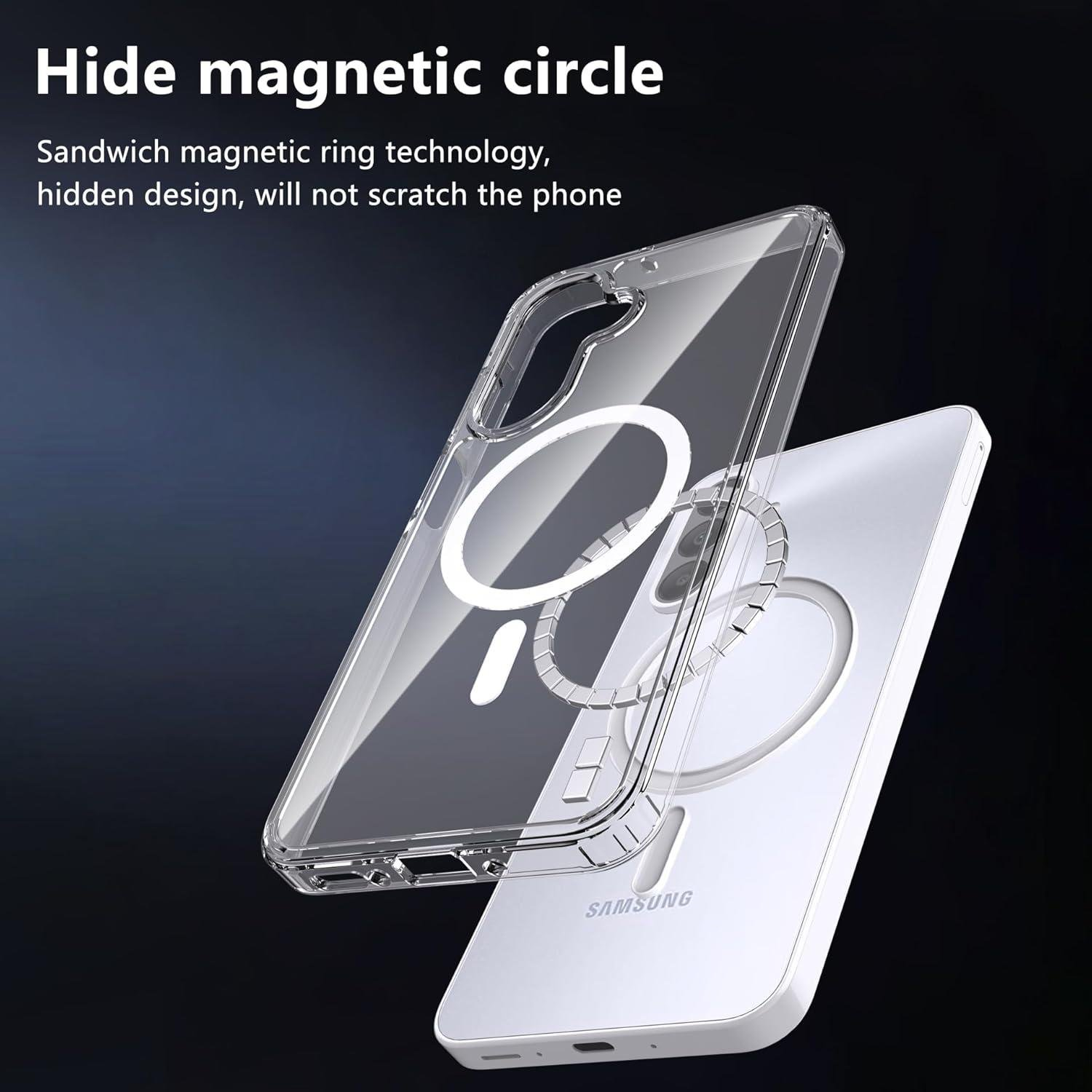 MOPAL Samsung S26 Ultra Uyumlu MagSafe Özellikli Şeffaf IQ Silikon Kılıf