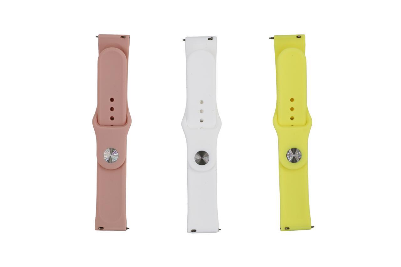 MOPAL Universal 22mm Pimli Plastik Silikon Saat Kordon Aksesuarı