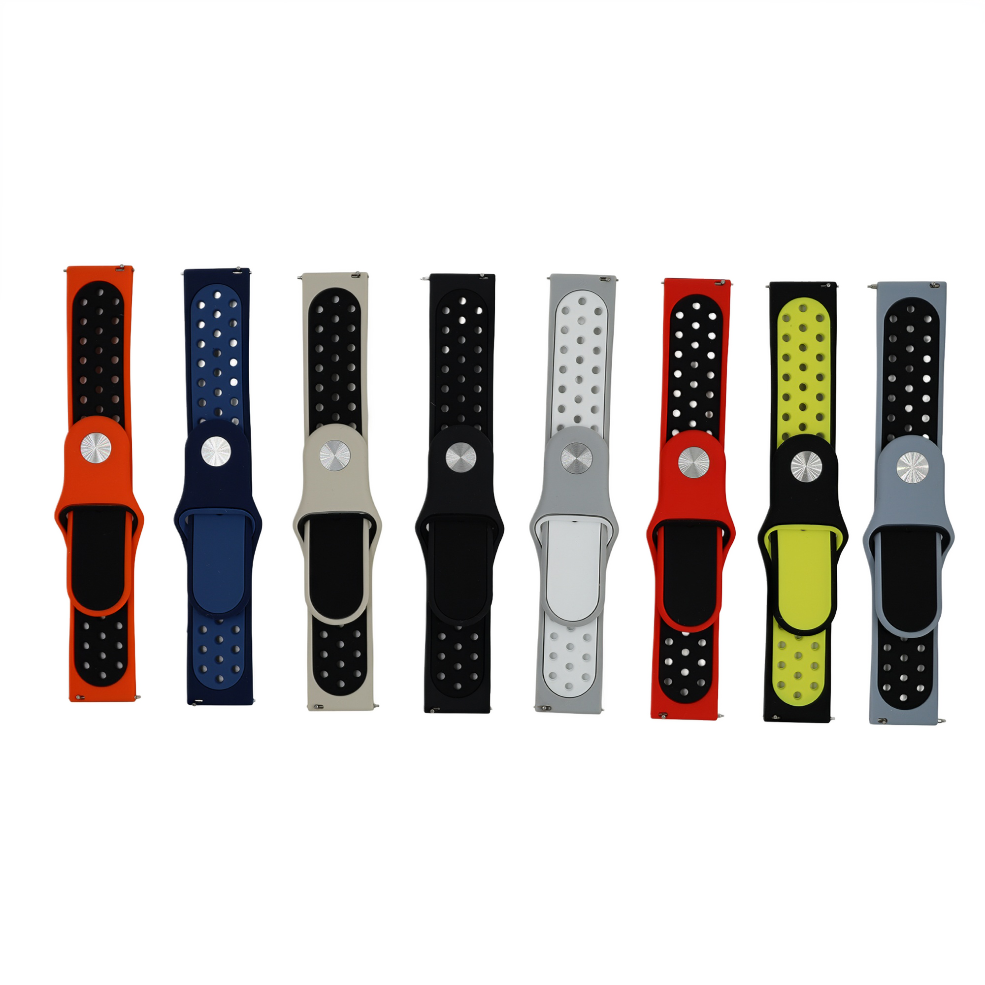 MOPAL Universal 22mm Pimli Plastik Silikon Dot Saat Kordon Aksesuarı
