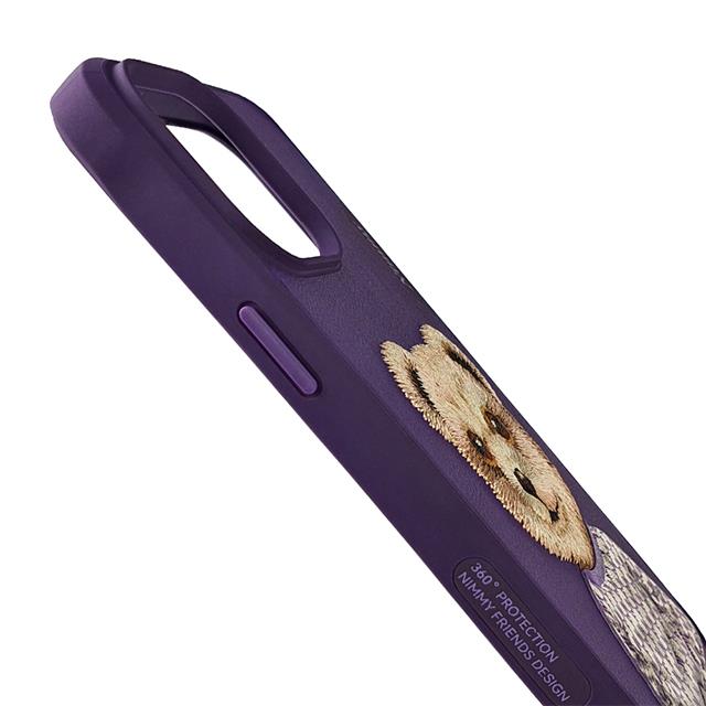 NIMMY iPhone 15 3D Gerçek Nakış işlemeli Fashion Pet Ayıcıklı Silikon Kılıf