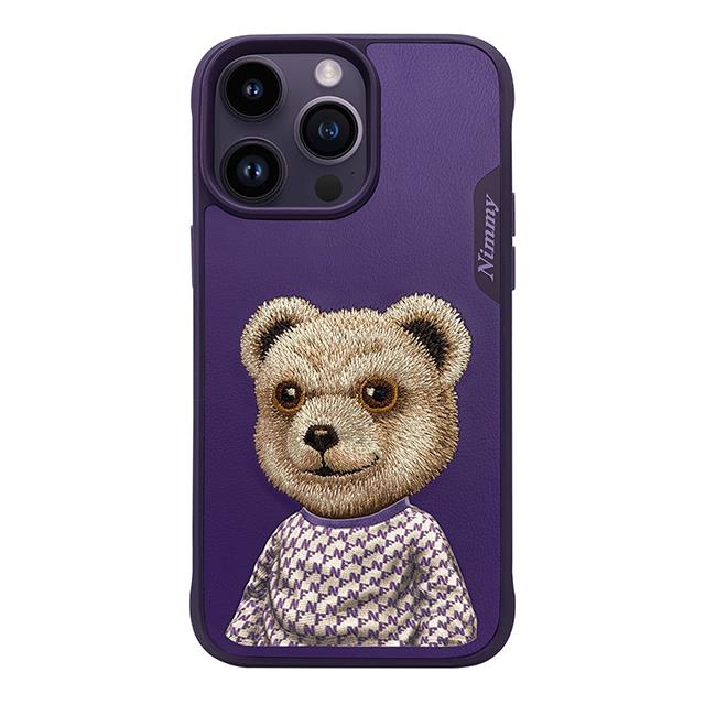 NIMMY iPhone 15 Pro 3D Gerçek Nakış işlemeli Fashion Pet Ayıcıklı Silikon Kılıf